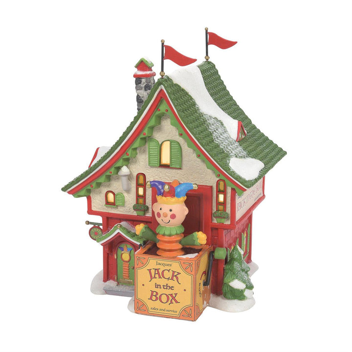 North Pole Village Jacques Jack In The Box Shop #6011411
