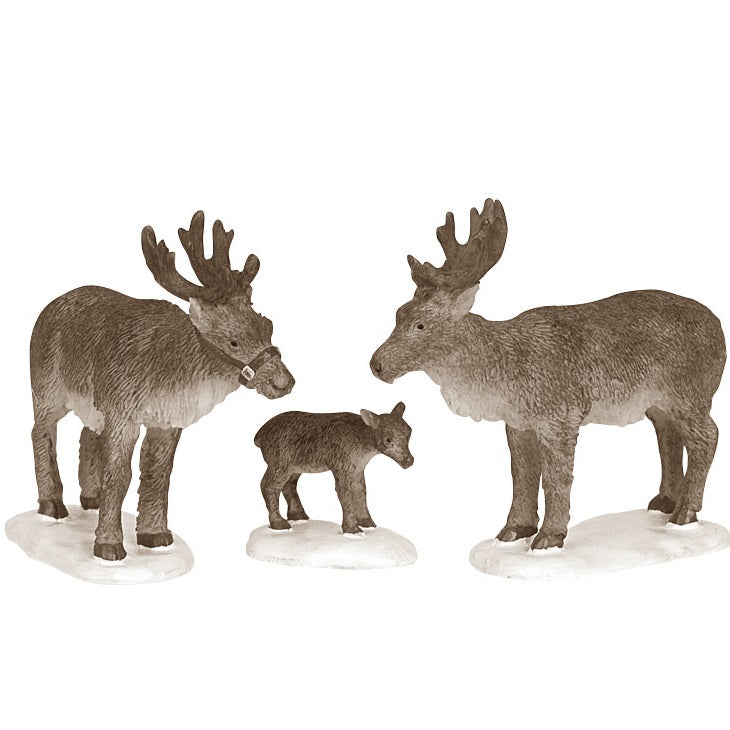 Lemax Reindeer Set of 3 Figurines #62242
