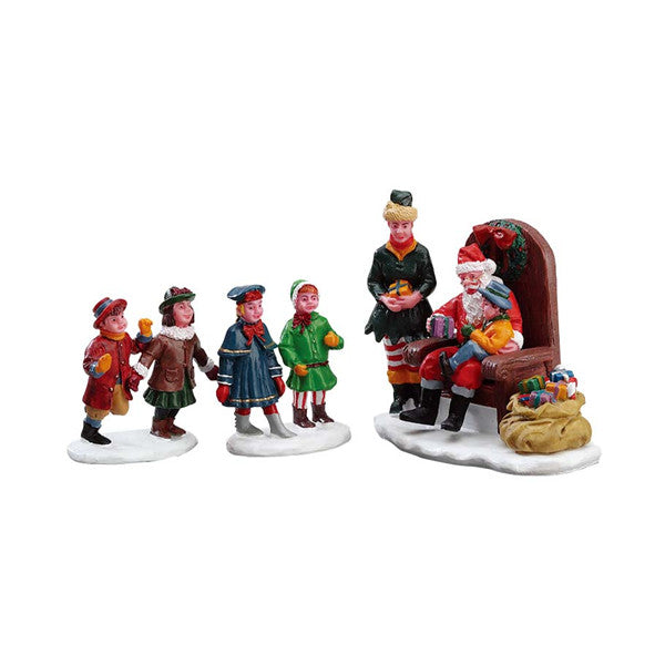 Lemax Village Collection Visiting Santa, Set of 3 #62276