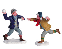 LEMAX Snowball Fun, Set of 2 Figurines #62308