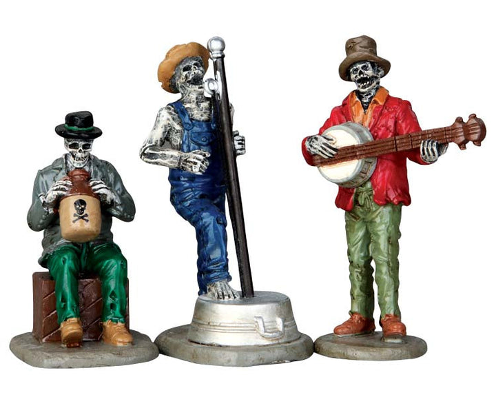 Lemax Village Collection Jeeperscreeper's Jugband, Set of 3 Figurines #62421