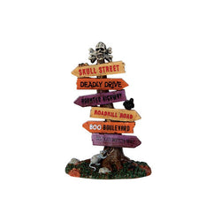 Lemax Village Collection Scary Road Signs #64054
