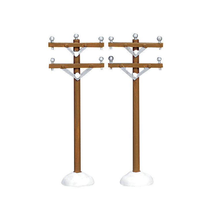 LEMAX Telephone Poles, Set of 2 #64461