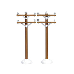 LEMAX Telephone Poles, Set of 2 #64461