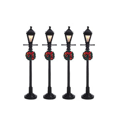 Lemax Village Collection Gas Lantern Street Lamp, set of 4 #64498