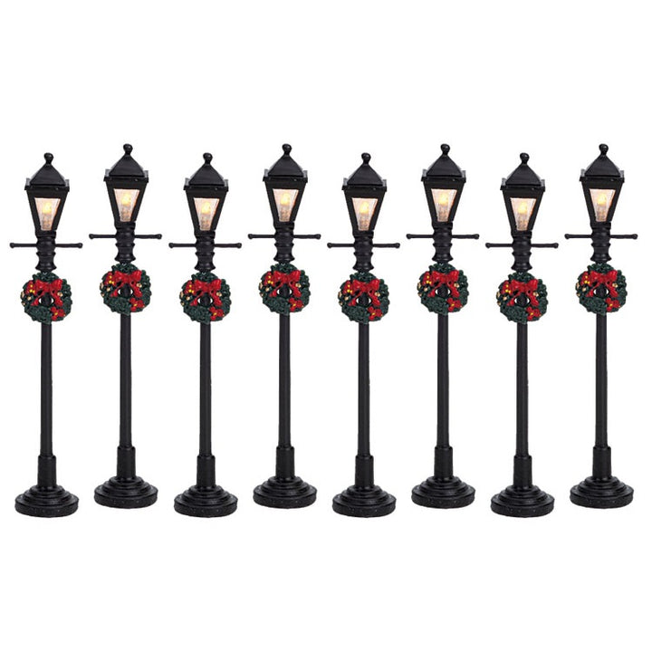 Lemax Village Collection Gas Lantern Street Lamp, set of 8 #64500