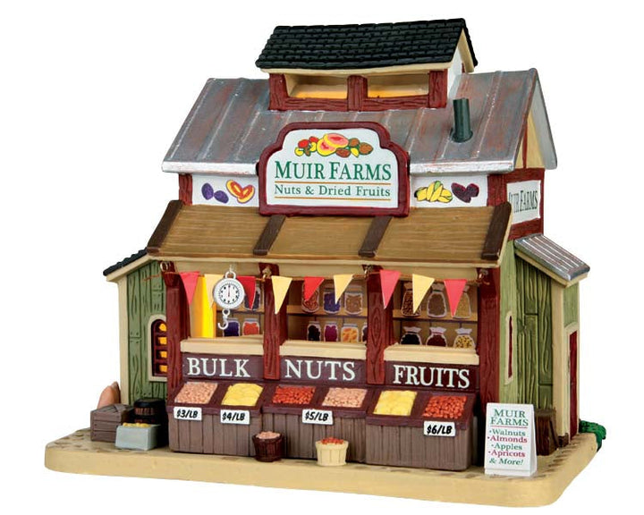 Lemax Village Collection Muir Farms Nuts & Dried Fruits #65127