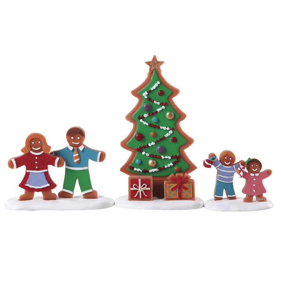 Lemax Decorating The Tree Figurine Set of 3 #72565