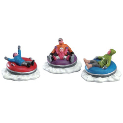 Lemax Village Collection Tubing Family, set of 3 #73305