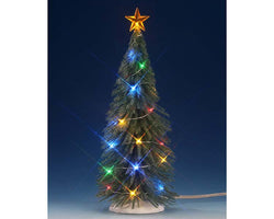 Lemax Village Collection Chasing Multi Light Spruce Tree, Large #74265