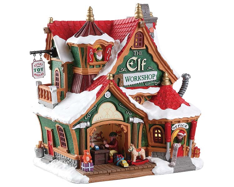 Lemax The Elf Workshop Lighted Building #75291