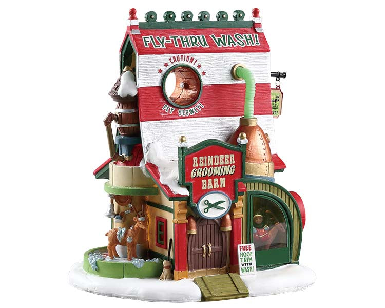 LEMAX Reindeer Grooming Barn #75293