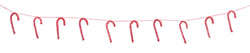 6ft Candy Cane Garland Set of 6