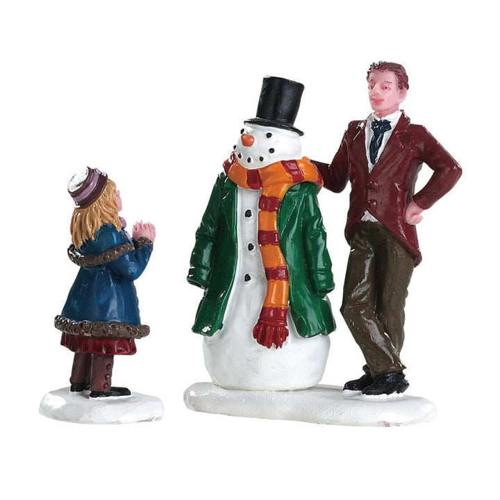 LEMAX Dad's Snowman, Set Of 2 #82585