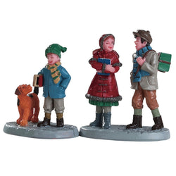 Lemax Village Collection Going To School, Set Of 2 #82595