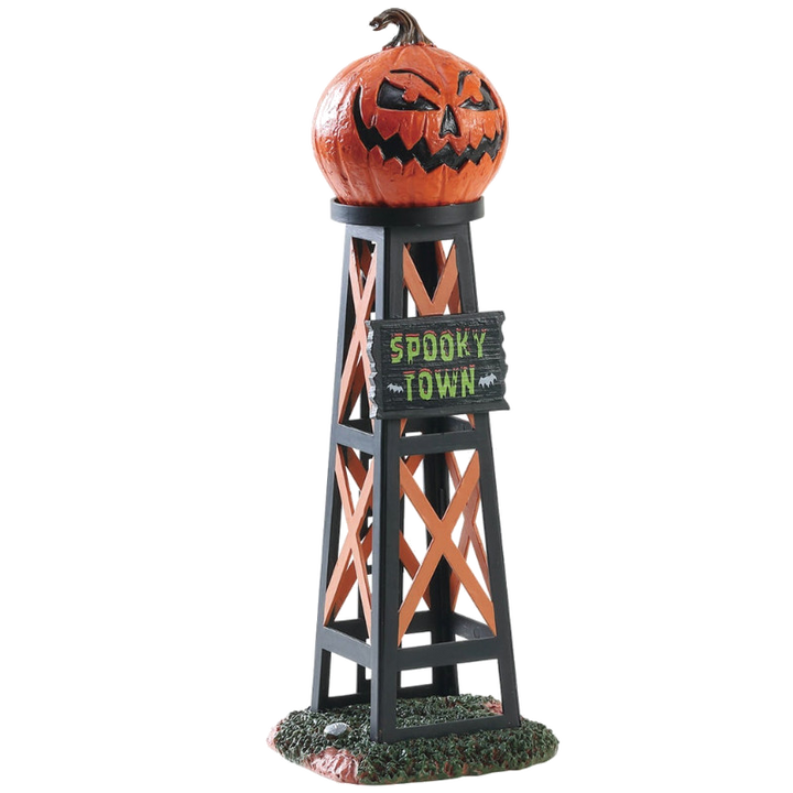 Lemax Village Collection Evil Pumpkin Water Tower #83341