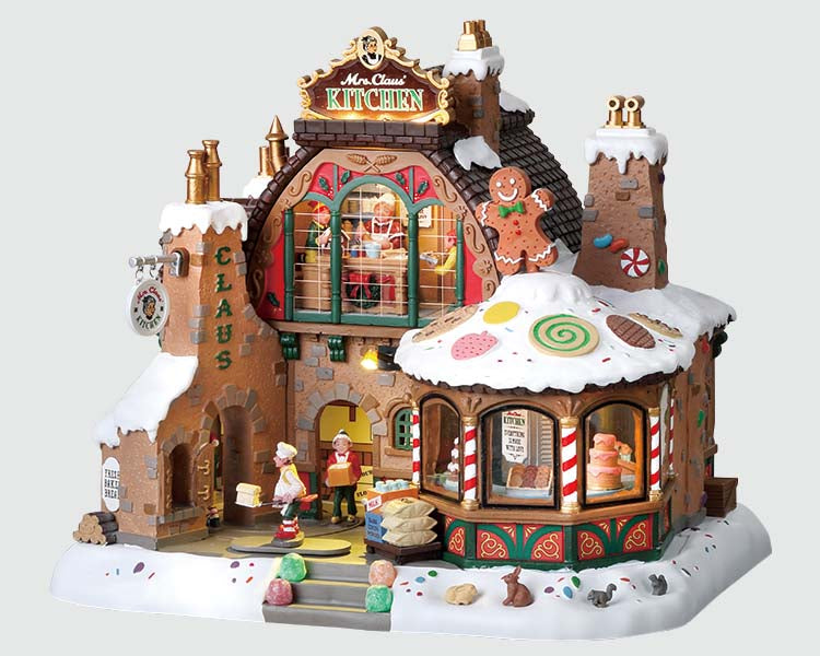Lemax Mrs. Claus' Kitchen Sights and Sounds Animated Building #85314