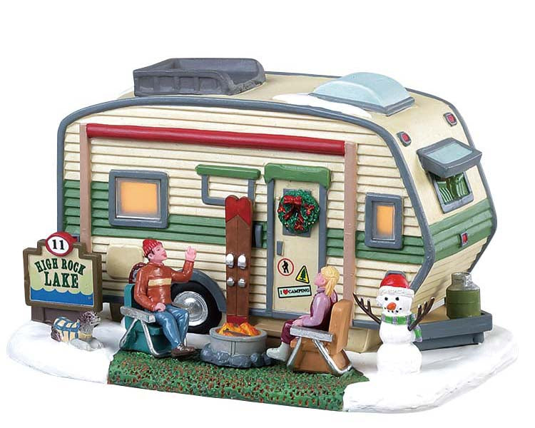 Lemax High Rock Lake Trailer Lighted Building #85322