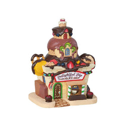 Lemax Village Collection Delightful Dip Chocolate Shop #85382
