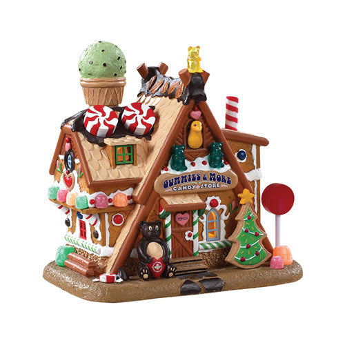 Lemax Gummies & More Candy Store Lighted Building #85436