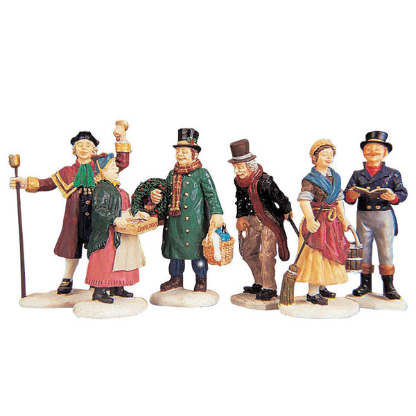 Lemax TOWNSFOLK FIGURINES Set Of 6 # 92355 Christmas Village Figurine NEW - View #9