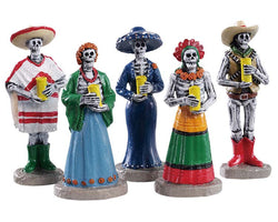 LEMAX Dia De Los Muertos Vigil, Set of 5 Figurines #92729
