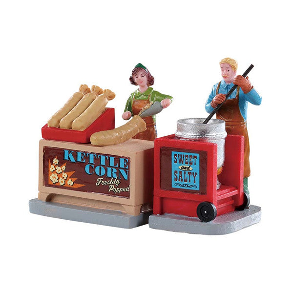 Lemax Village Collection Kettle Corn Stand, Set of 2 #92746