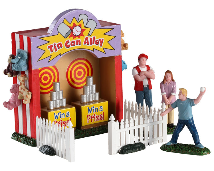 Lemax Tin Can Alley Table Accent Set of 7 #93429