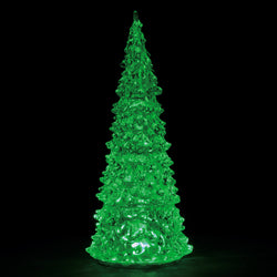 LEMAX Crystal Lighted Tree, 3 Color Changeable, Large, Battery Operated (4.5V) #94515