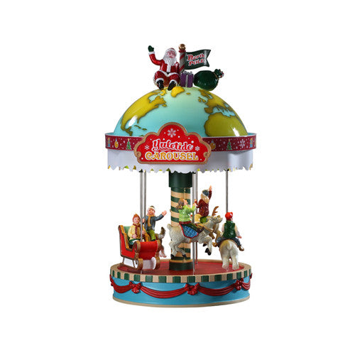 Lemax Yuletide Carousel Animated Musical Sights and Sounds #94525