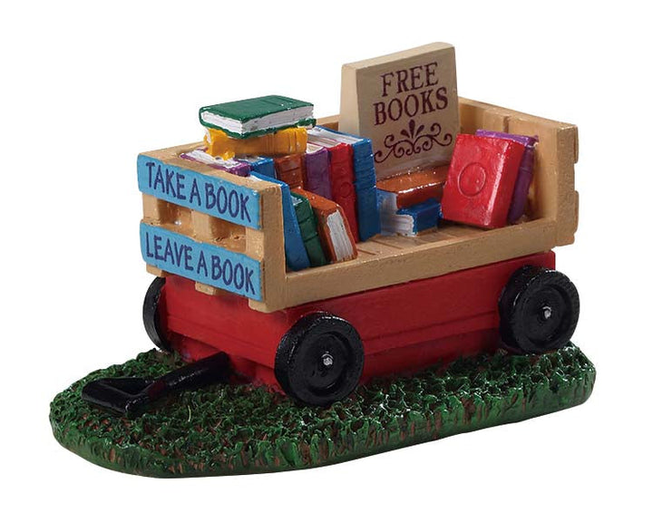 Lemax Village Collection Book Wagon #94534