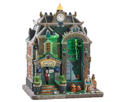 Lemax Village Collection Haunted Library, with 4.5V Adaptor #95441