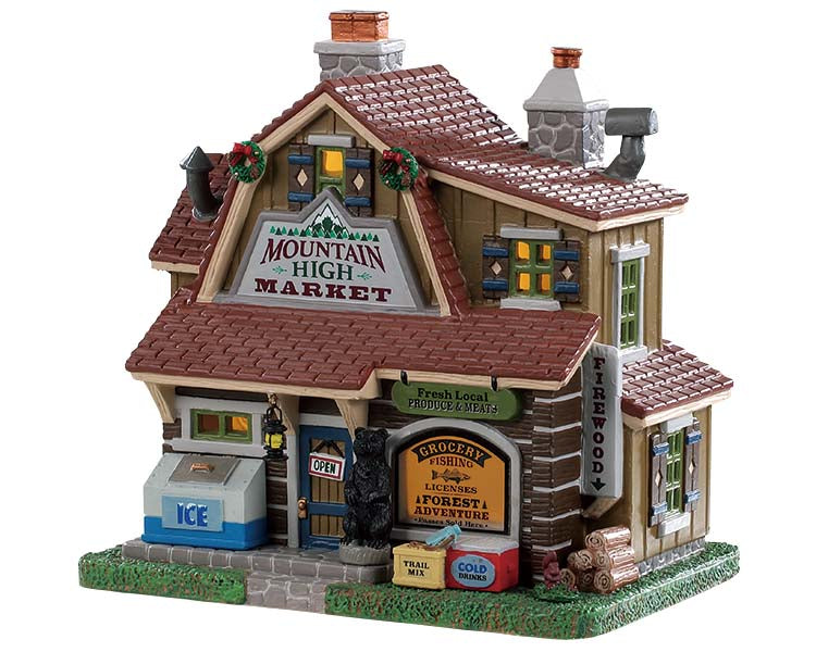 Lemax Mountain High Market Lighted Building #95534