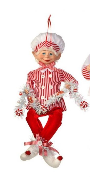 17in Fabric Bendable Candy Chef Elf #MTX67429A