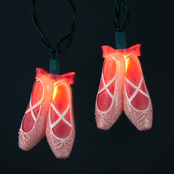 Kurt Adler 10-Light Ballet Slippers Light Set