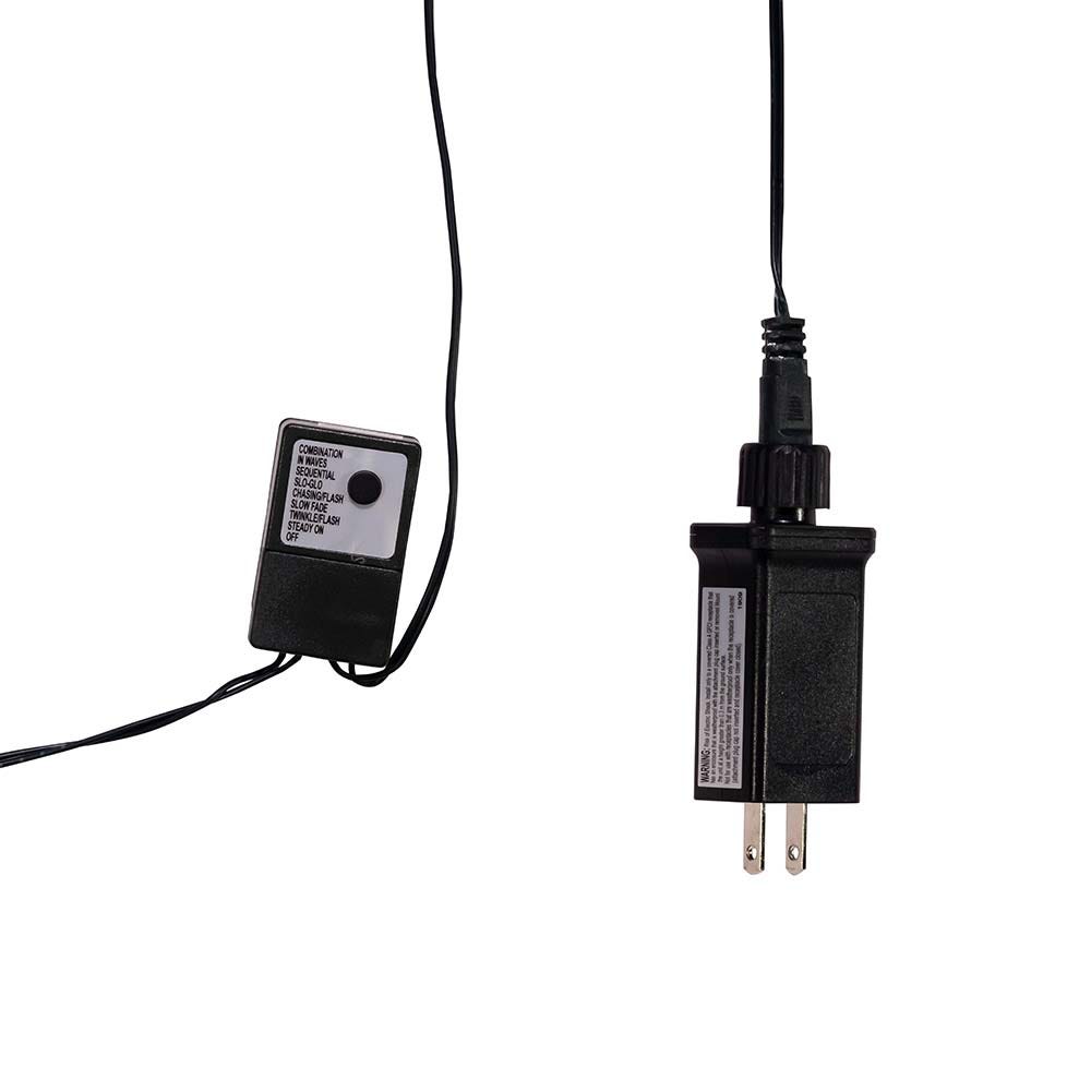 Kurt Adler CUL 1000-Light 33-Foot Cluster Light Set with Classic White 3MM LED Bulbs