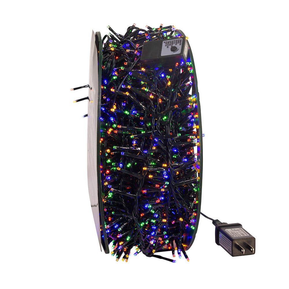 Kurt Adler 1800-Light 148-Foot Multi-Color LED Rice Light Set AD1036M ...
