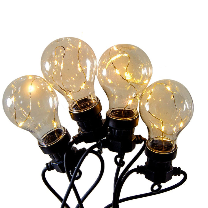 Kurt Adler 40-Light Edison Bulb Set with Warm White Fairy Lights