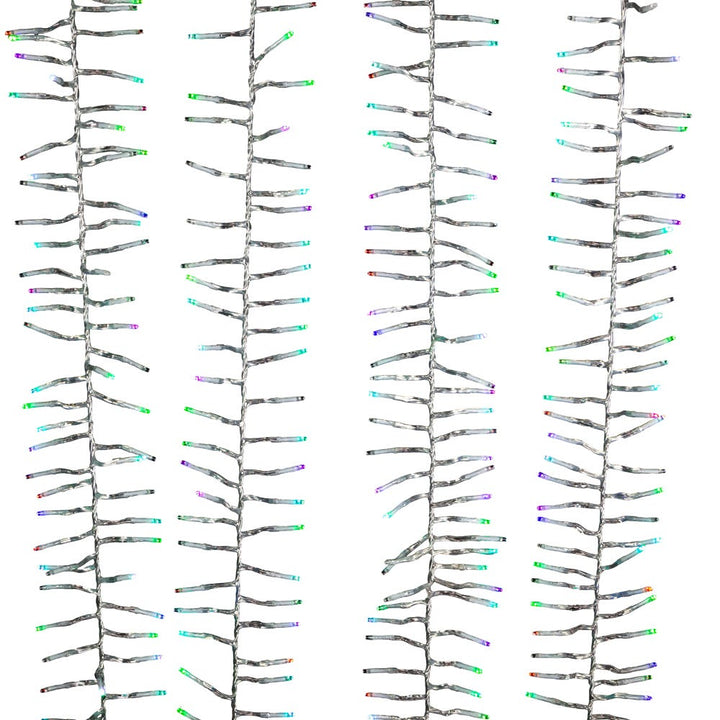 Kurt Adler 480-Light 15.7-Foot RGB LED Connectable Cluster Garland