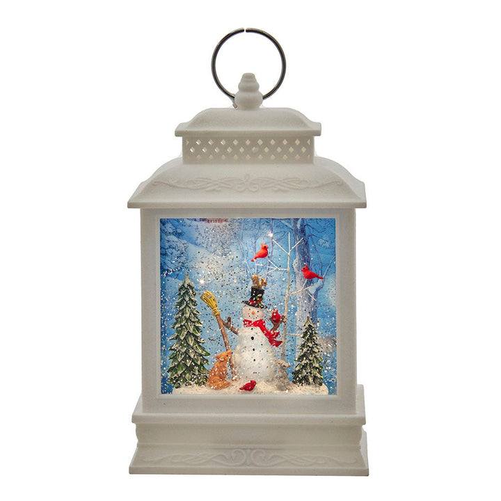 Kurt Adler 10.6-Inch Battery-Operated LED Snowman Water Lantern