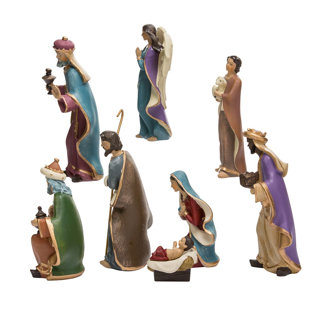 KURT A ADLER 9” RESIN NATIVITY 2024 SET