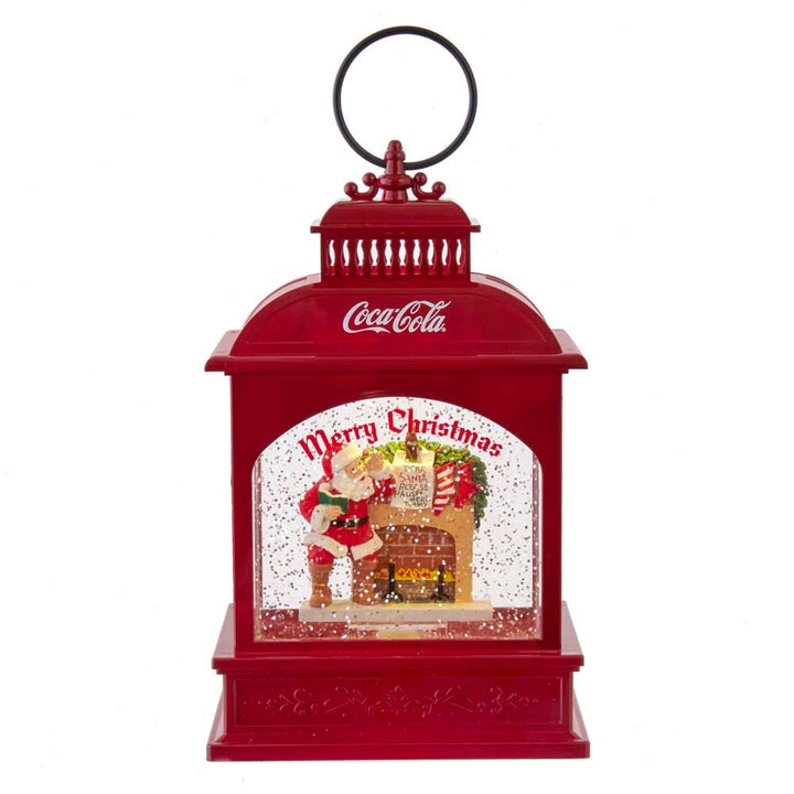 Kurt Adler 9-Inch Battery-Operated LED Coke Santa Lantern