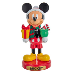 Kurt Adler 10-Inch Disney Mickey Mouse with Present Nutcracker