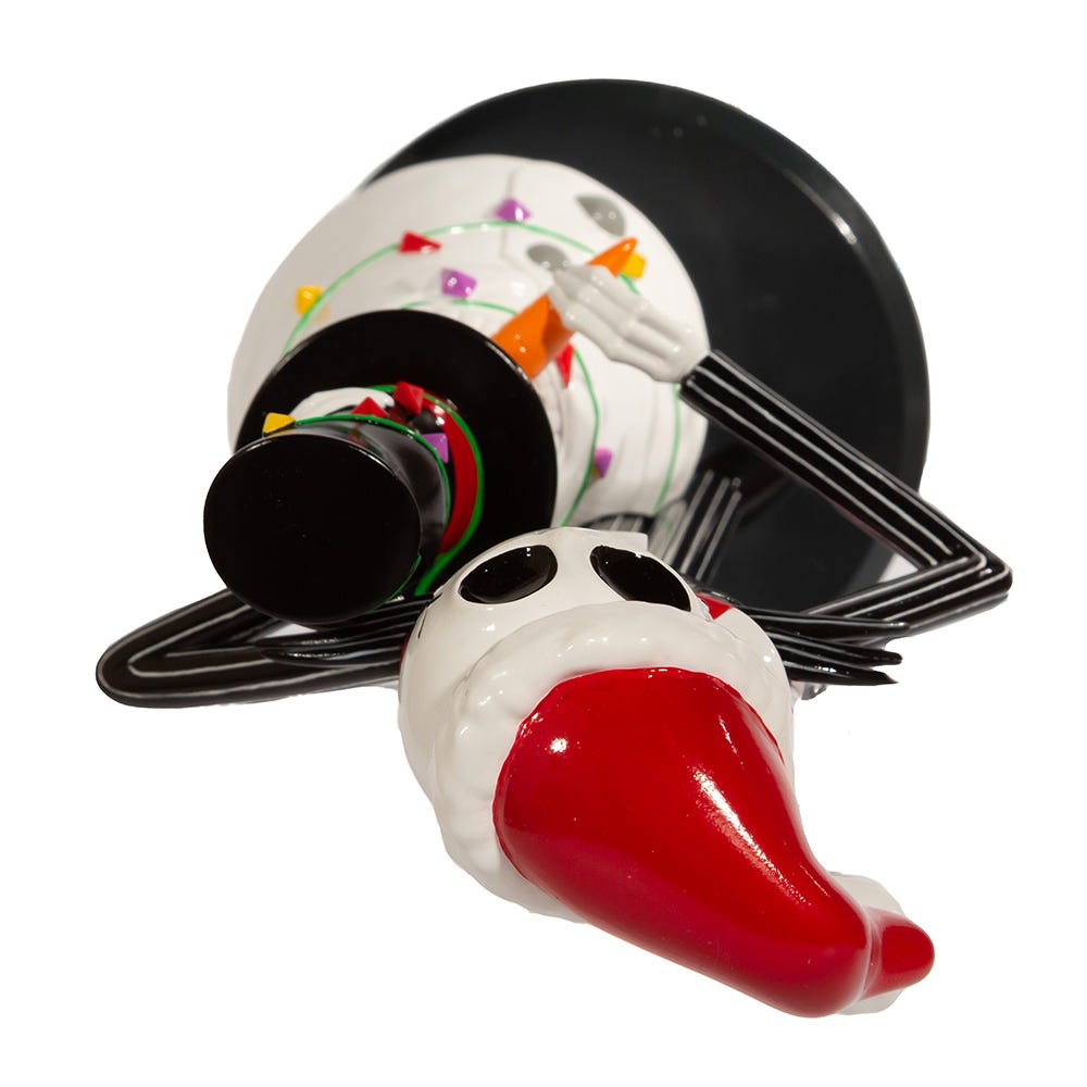 Kurt Adler 11-Inch Disney Nightmare Before Christmas Jack Skellington with Snowman Nutcracker