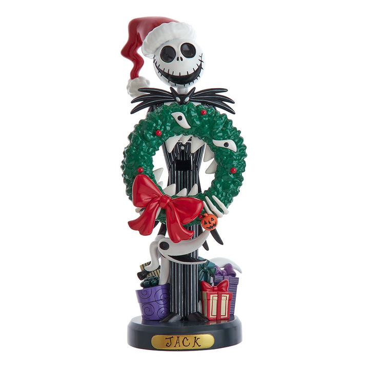 Kurt Adler 10-Inch Disney© Nightmare Before Christmas Jack Skellington With Wreath Nutcracker