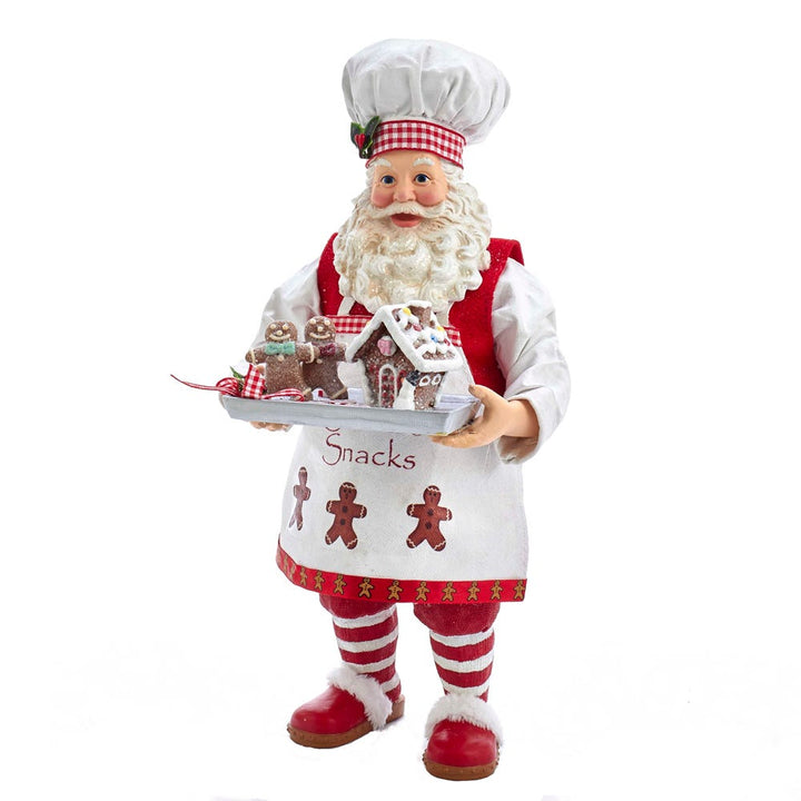 Kurt Adler 11-Inch Fabriché™ Gingerbread Chef Santa