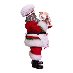 Kurt Adler 10.5-Inch Fabriché™ Black Chef Santa