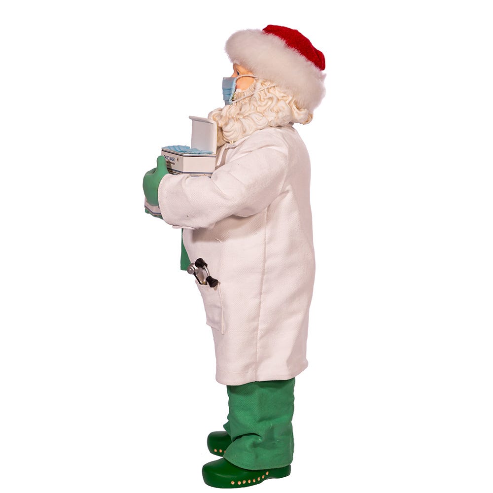 Kurt Adler 10.5-Inch Fabriche Santa Doctor
