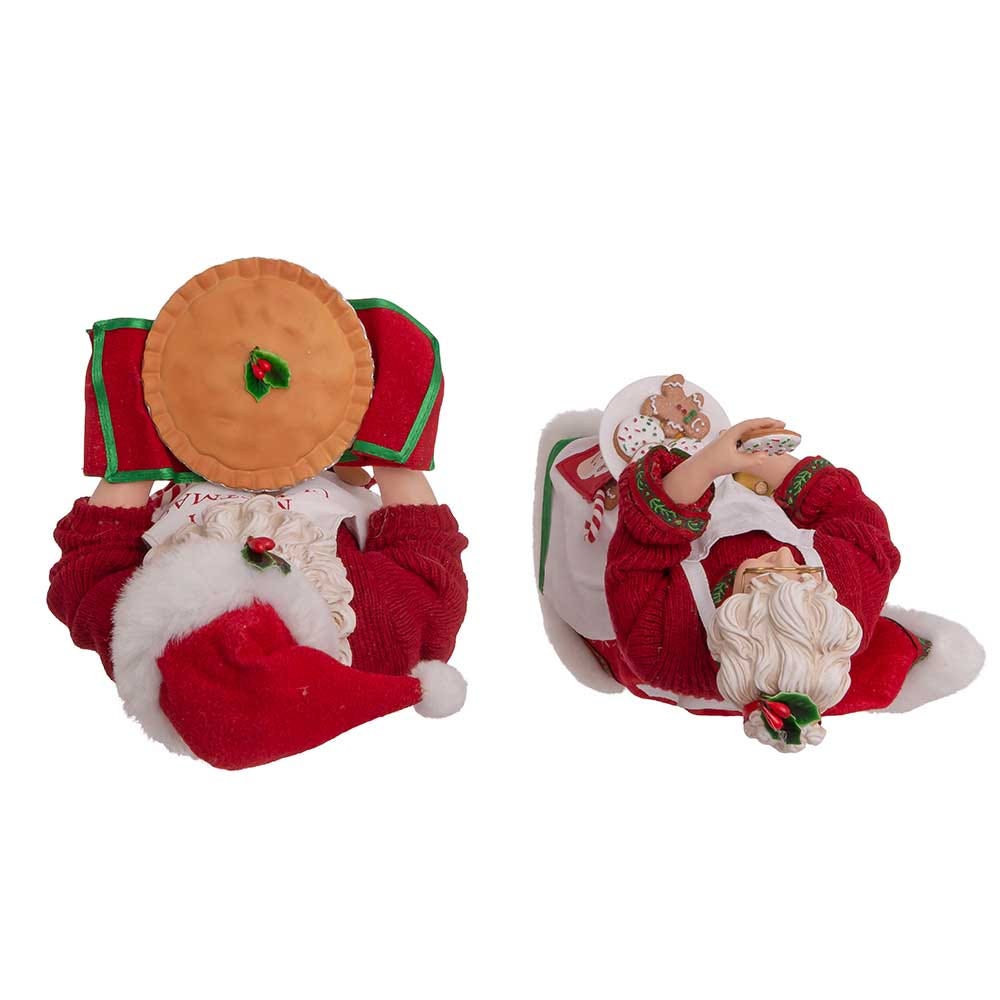 Kurt Adler 10.5-Inch Fabriché Mr. and Mrs. Santa, 2-Piece Set