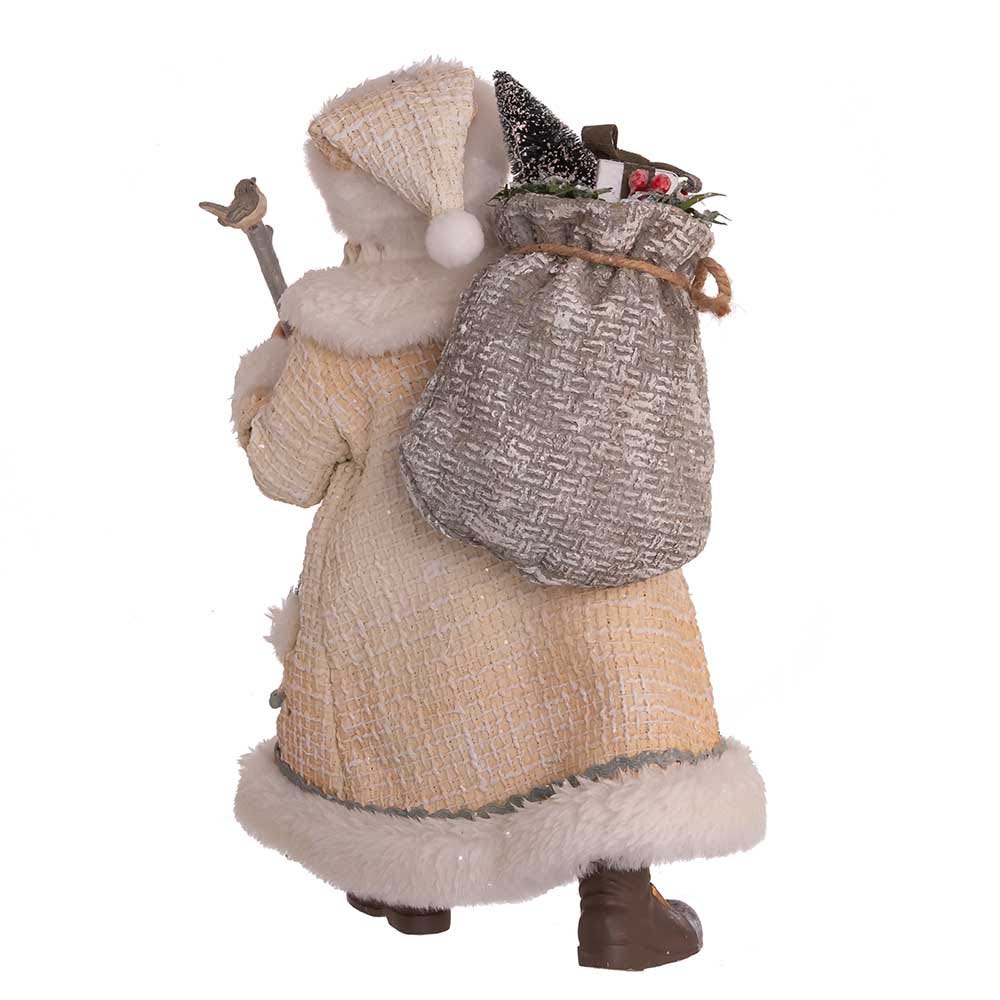 Kurt Adler 10.5-Inch Fabriché Snowy Woods Santa